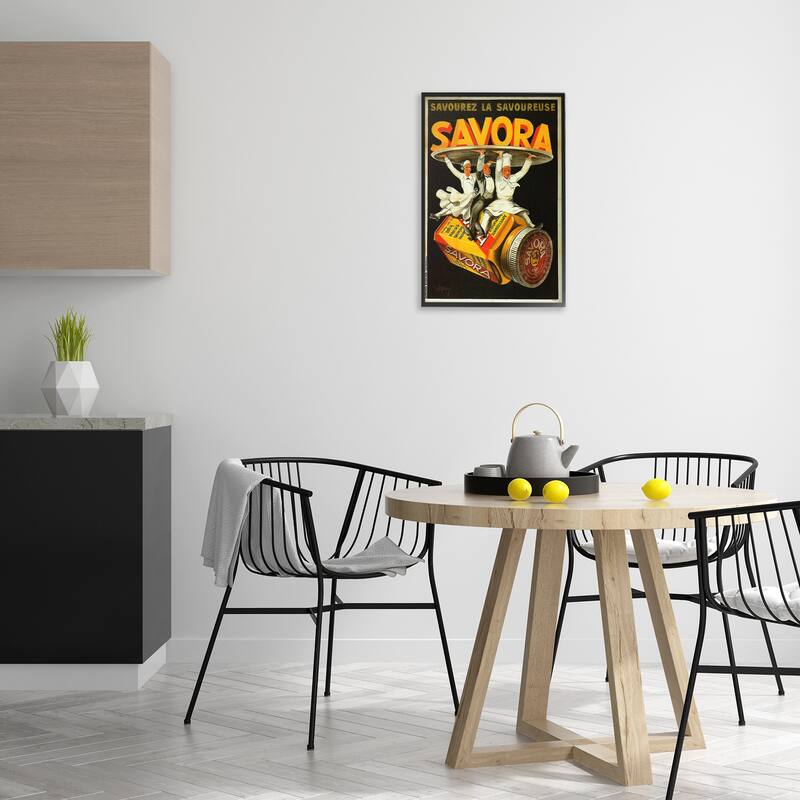 Stupell Savora Kitchen Advertisement Framed Giclee Art Design By Marcus Jules
