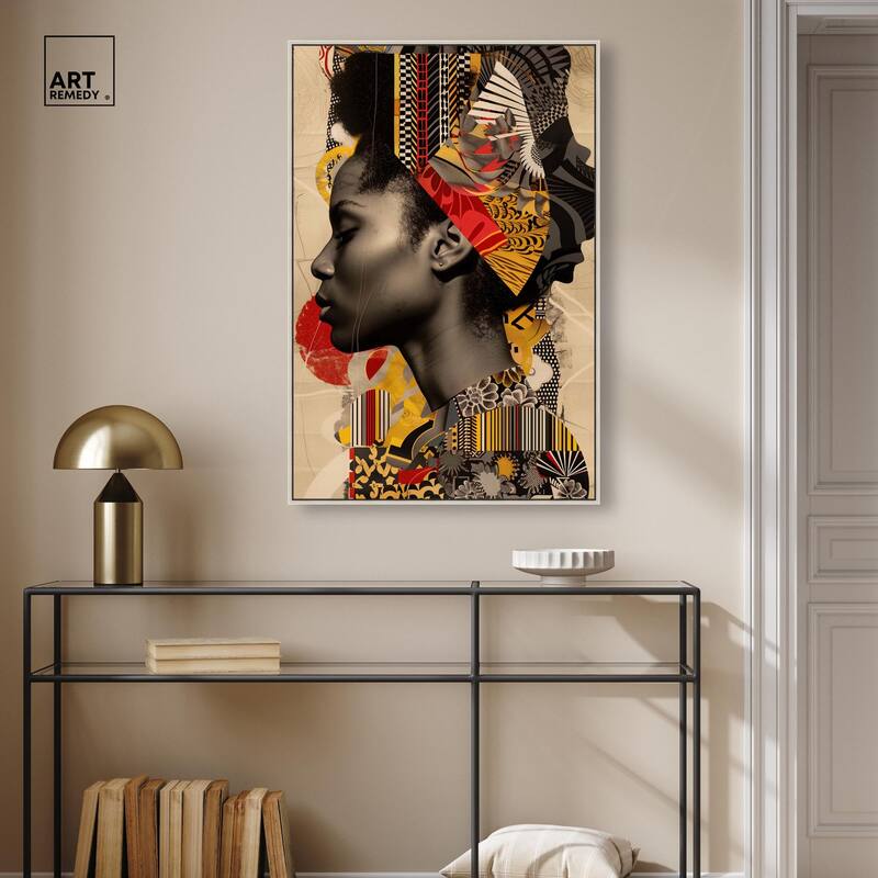 Cultural Collage Canvas by Art Remedy