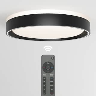 Artika Callisto Modern Flush Mount, Matte Black