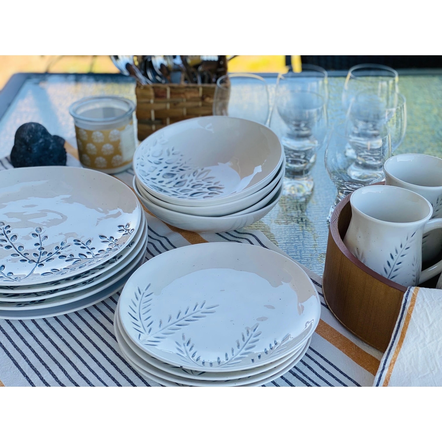 Hudson Valley Night Dinner Plate Set / 6