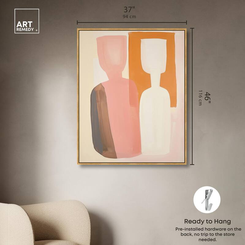 Peach Echoes II Canvas by Art Remedy