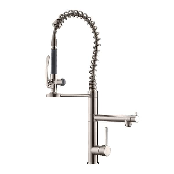 Topcraft Single Handle Pulldown Sprayer Single Hole Kitchen Faucet