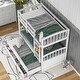 preview thumbnail 3 of 23, Nestfair Twin Over Twin Wood Bunk Bed with Trundle and Drawers