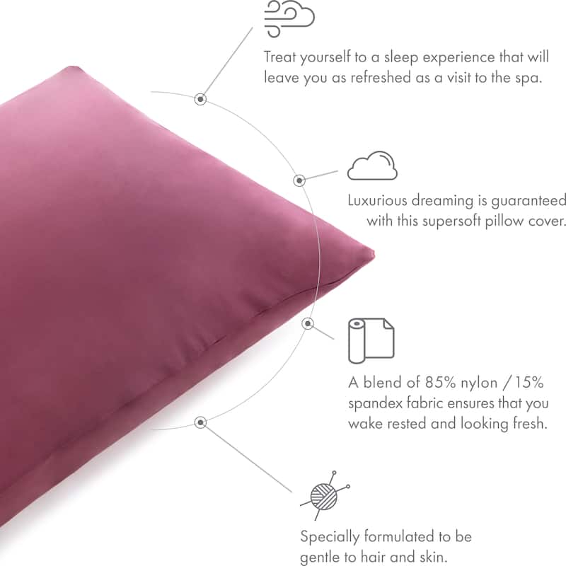 Beauty Pillow Cover Keeps Hair Tangle Free and Bonus Matched Scrunchie