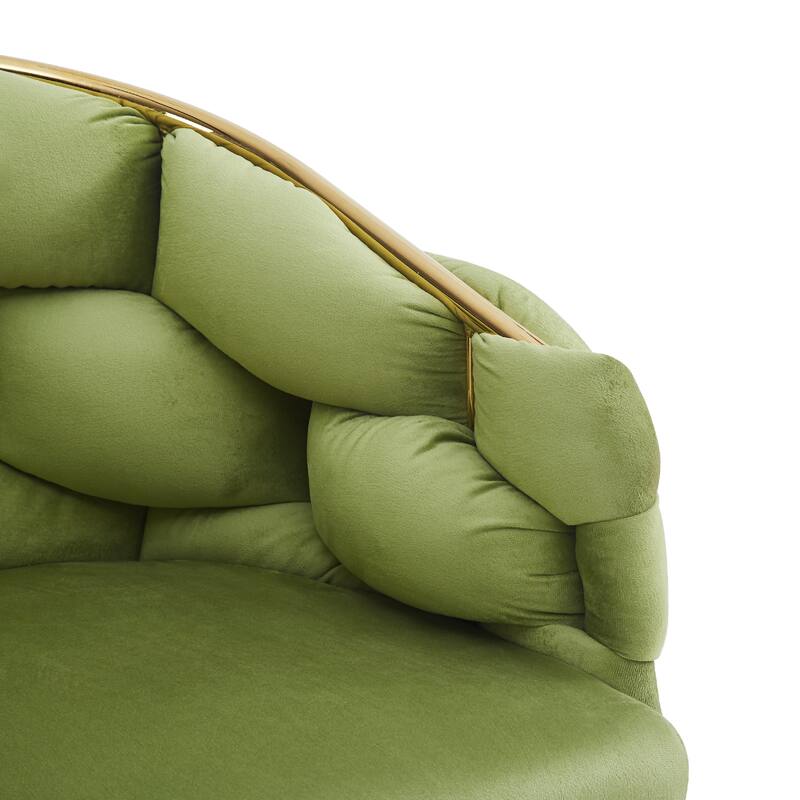 Middlemist Velvet Barrel Accent Chairs by Christopher Knight Home