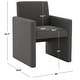 preview thumbnail 10 of 28, SAFAVIEH Couture Maisey Arm Chair - 26" W x 25" D x 33" H