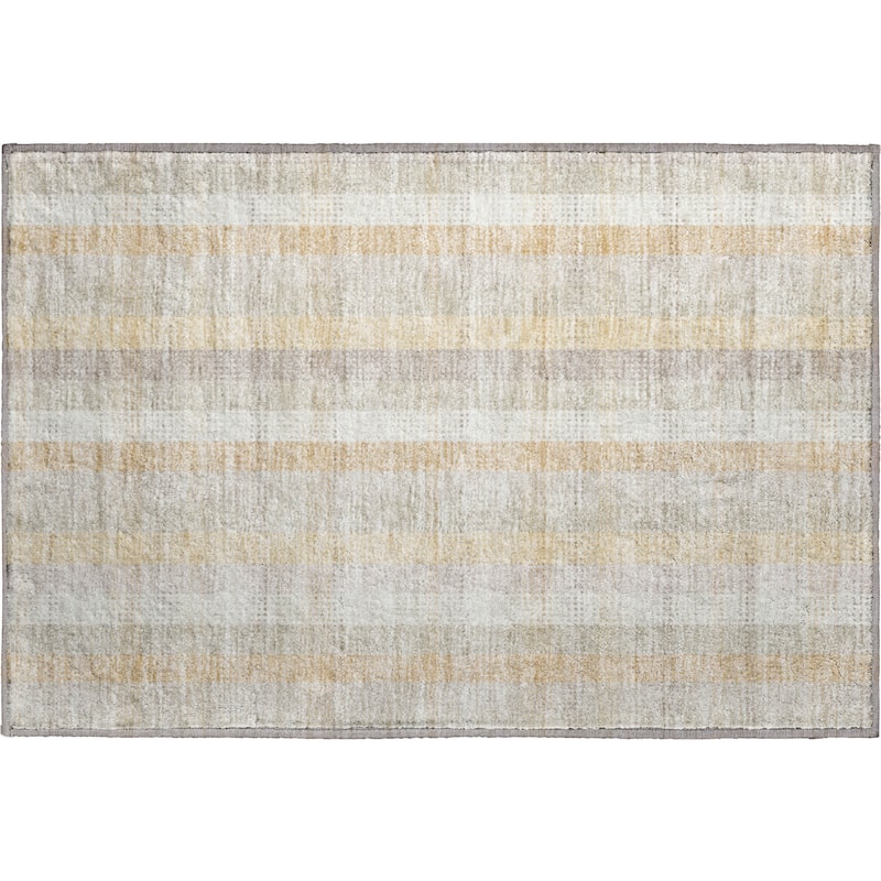 Premium Washable Super Soft Modern Plaid Mayfield Rug