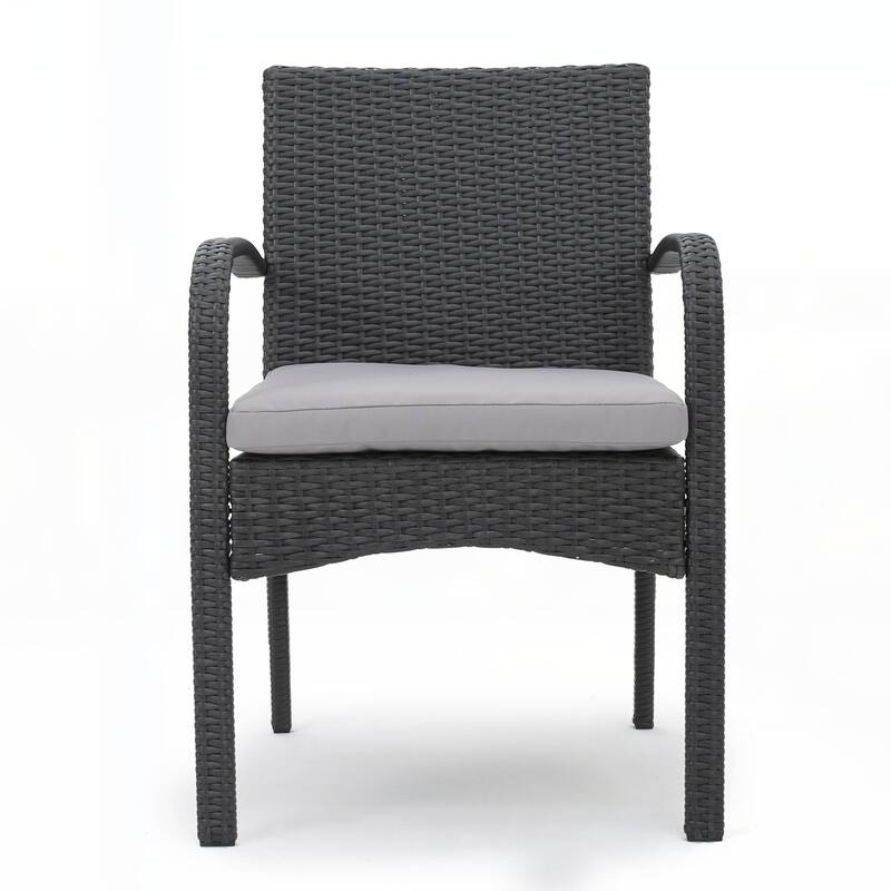 outdoor PE WICKER DINING CHAIR ,SET OF 2 PCS