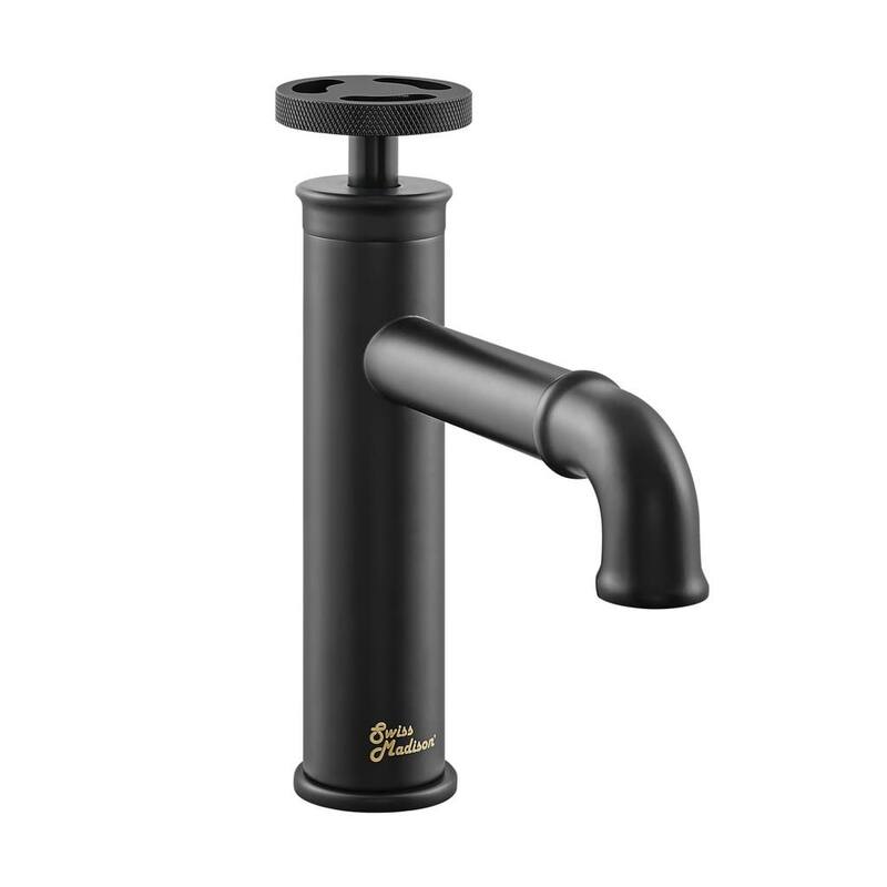 Swiss Madison SM-BF80 Avallon 1.2 GPM Single Hole Bathroom Faucet - Matte Black