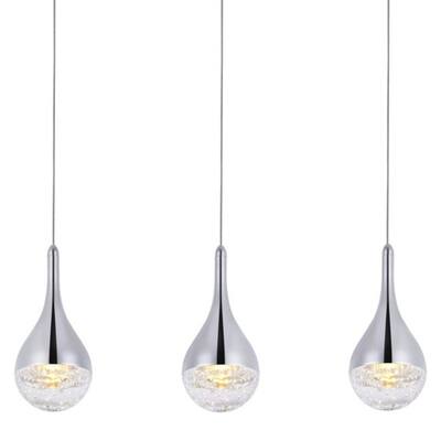 Elegant Lighting 3803D24 Amherst 3 Light 24" Wide LED Suspension
