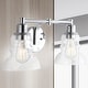 preview thumbnail 31 of 67, Modernist Vintage Metal/Glass Industrial Rustic LED Vanity, by JONATHAN Y