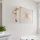 preview thumbnail 42 of 44, Bola Modern Gold 3-Light Chandelier Orb Glass Vanity Lights Wall Sconces
