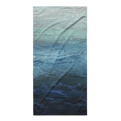 BLUE LAGOON Beach Towel By Jessica Osborne - 36" x 72"