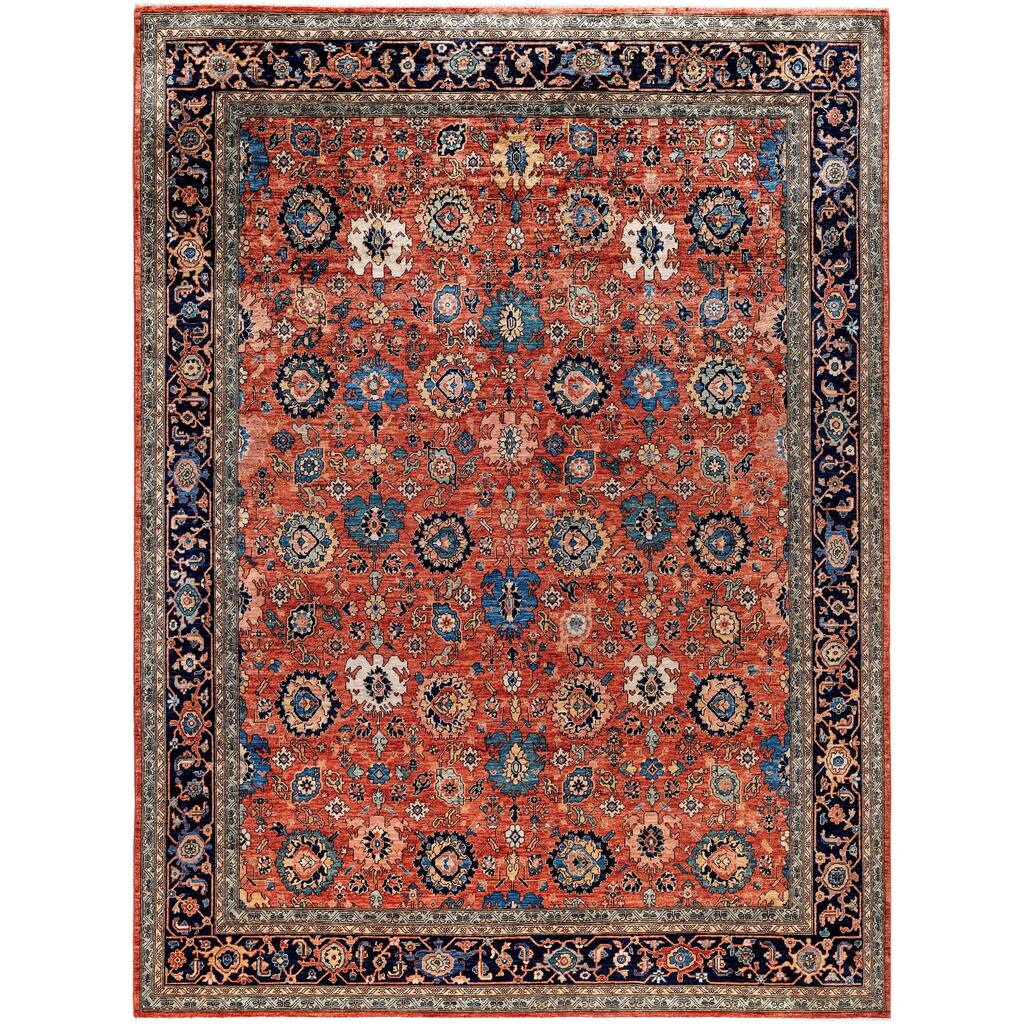 Serapi One-of-a-Kind Hand-Knotted Area Rug - Red - 9' 0" x 12' 0"