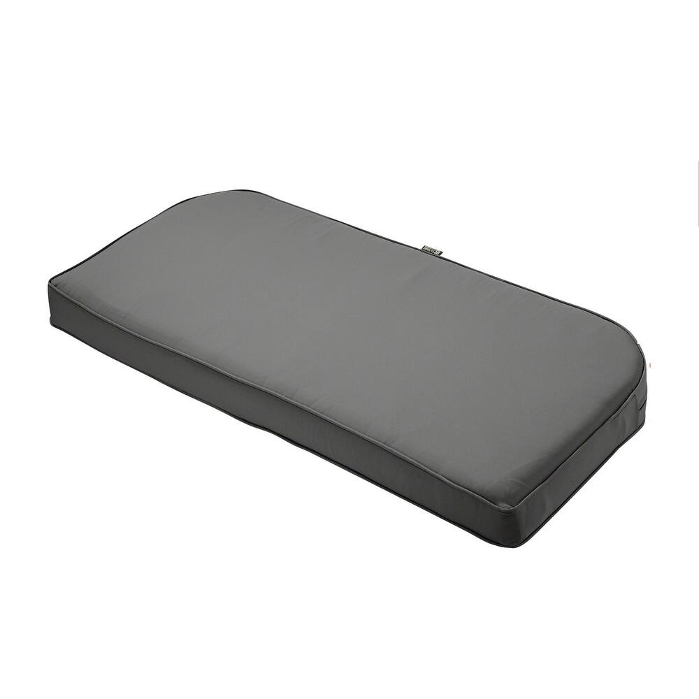 Classic Accessories Montlake FadeSafe Water-Repellent Outdoor Bench Cushion, 41"W x 18"D x 3"T