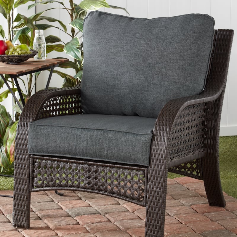 Outdoor 2-Piece Premium Deep Seat Cushion Set (Cushions Only)