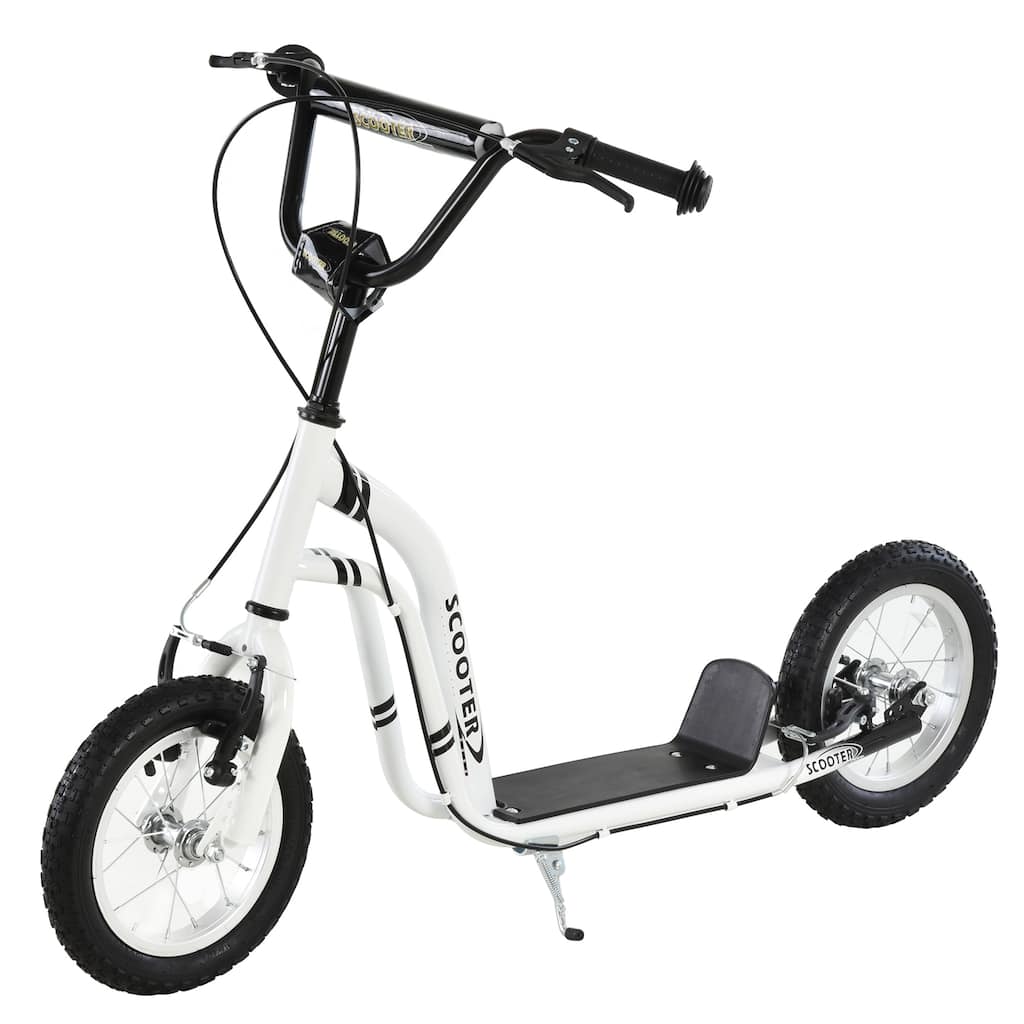 Adjustable Kids Scooter with Dual Braking System, Inflatable Tires, and Durable Steel Frame - Perfect for Growing Children