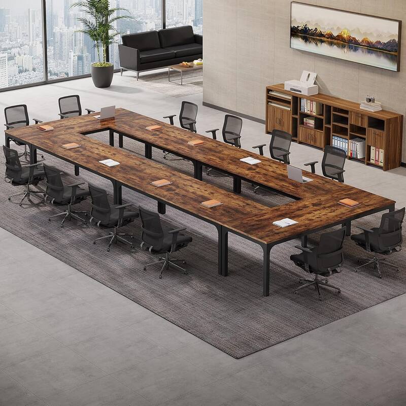 78.74" Large Rectangle Conference Table/Desk, Modern Seminar Meeting Table, Business Tables for Boardroom & Office