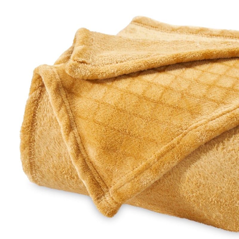 Superior Alaska Quilted Diamond Plush Fleece Blanket For Couch or Bed
