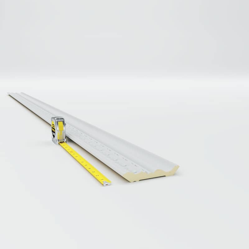 Leslie Crown Moulding - 4"H x 3 1/4"P x 5 1/8"F x 94 1/2"L