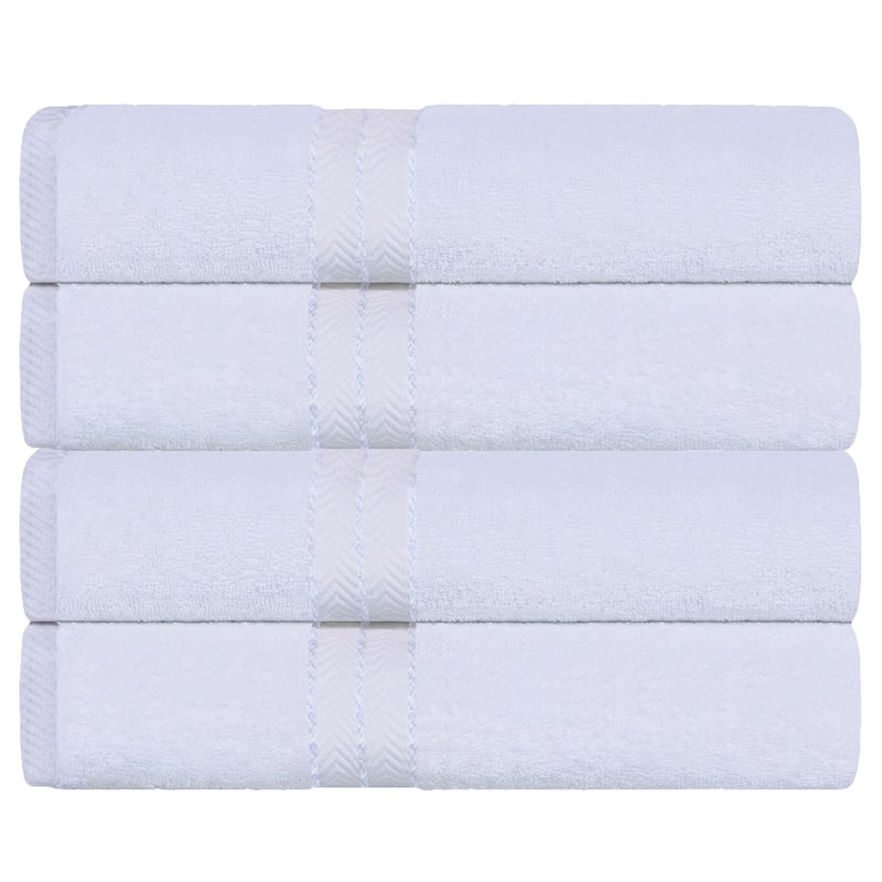Turkish Cotton Plush Heavyweight Bath Towel Set of 4 by Superior