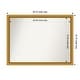 preview thumbnail 116 of 143, Townhouse Gold Framed Non-Beveled Custom Wall Mirror, Bathroom Vanity Mirror Outer Size: 45.75 x 34.75