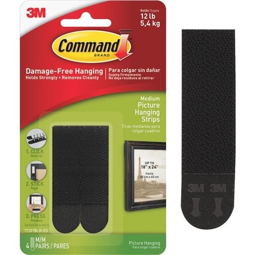 Pack-n-Tape  3M 17206-12ES Command Large Picture Hanging Strips