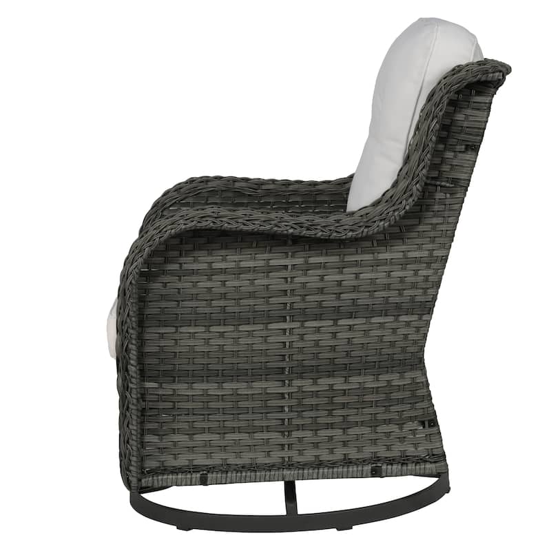 Outdoor Rattan Rocker Wicker Swivel Rocking Chair