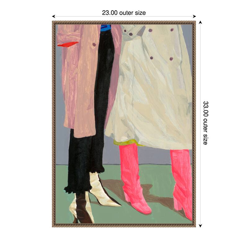 Siblings by Sophia Novosel (23 x 33 in.), Framed Canvas Wall Art Print