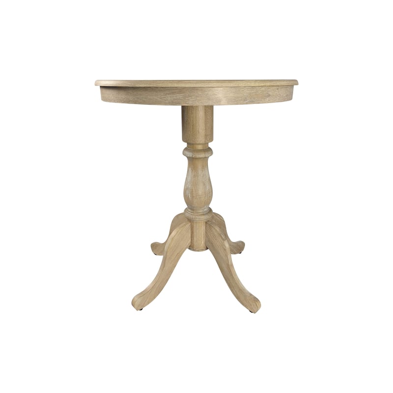 Carolina Living Fairview Round Pedestal Bar Table - 30" - Natural Driftwood