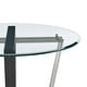 preview thumbnail 7 of 18, Devi 48 inch Glass and Black Steel Round Dining Table