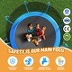 preview thumbnail 3 of 7, Trampoline Outside Safety Net With Basketaball Hoop