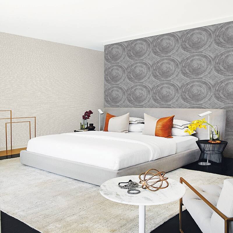 A-Street Prints Lalit Taupe Medallion Wallpaper