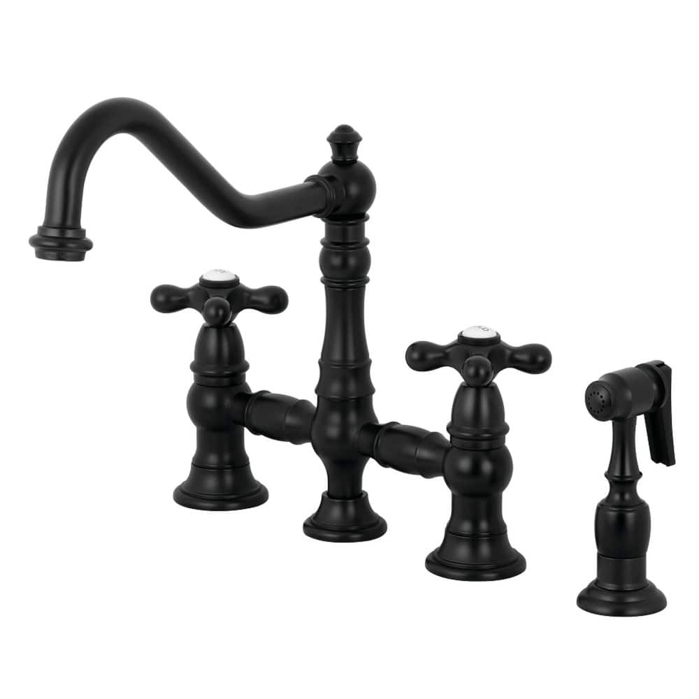 Kingston Brass Restoration Bridge Kitchen Faucet