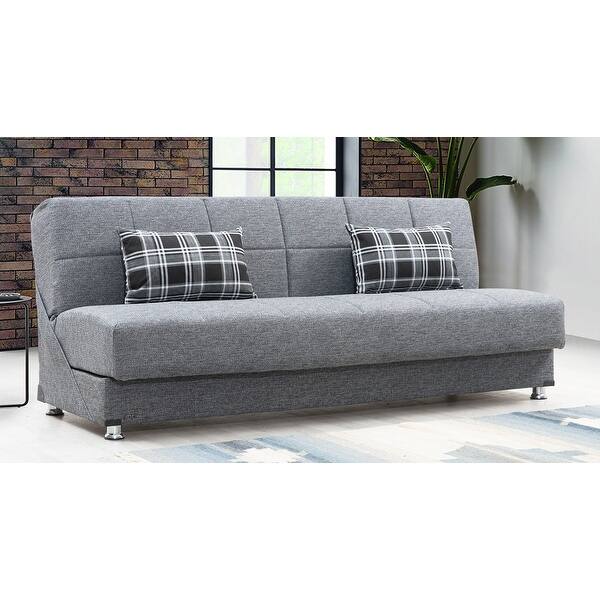 Oxnard Grey Fabric Armless Convertible Sleeper Sofa With Storage Overstock 32400440 Armless loveseats may at first look complete but the sooner you analyse them, the sooner you start 1.1 top pick. usd