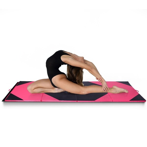 Tumbling Mats 4x10x2 Thick Folding Panel Gymnastics Mat Gym