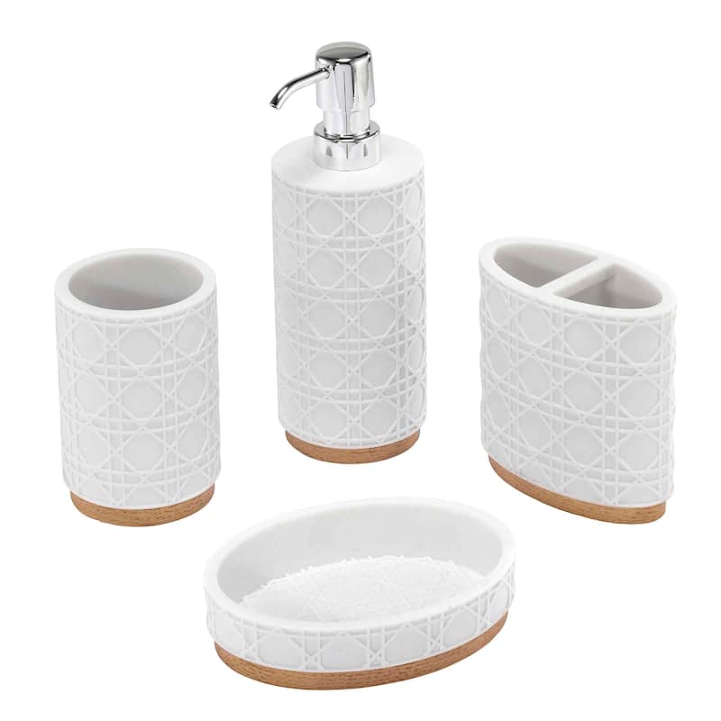 Nicole Miller Lena 4-Piece Bath Accessory Set