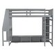 preview thumbnail 10 of 25, Wood Gaming Loft Bed with LED, Desk, Cabinets, Clothes Rack聽