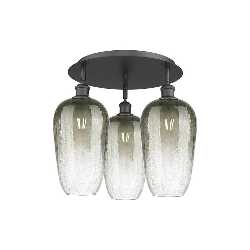 Innovations Lighting Endless Possibilities Ballston - Brookhaven Flute - 3 Light 19" Flush Mount