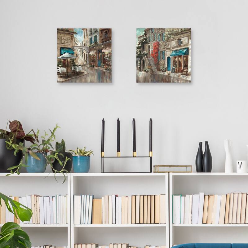 Provence Café I & II by Nan Set of 2 Canvas Art Prints