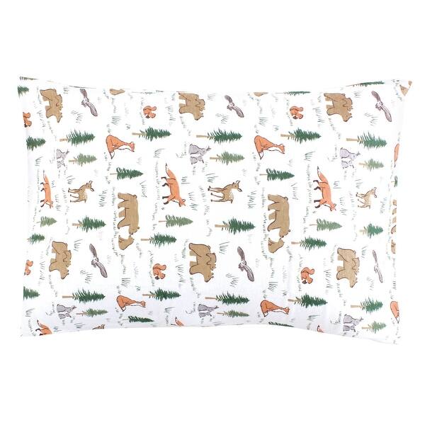 slide 1 of 1, Hudson Baby Infant Boy Cotton Toddler Pillow Case, Sweet Woodland, One Size - Sweet Woodland Sweet Woodland - One Size