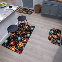 J&v Textiles 2-piece Non Slip Kitchen Mat Rugs Comfort Standing Mats For  Home Kitchen Entrance Door Mat (tropical Fruits) : Target