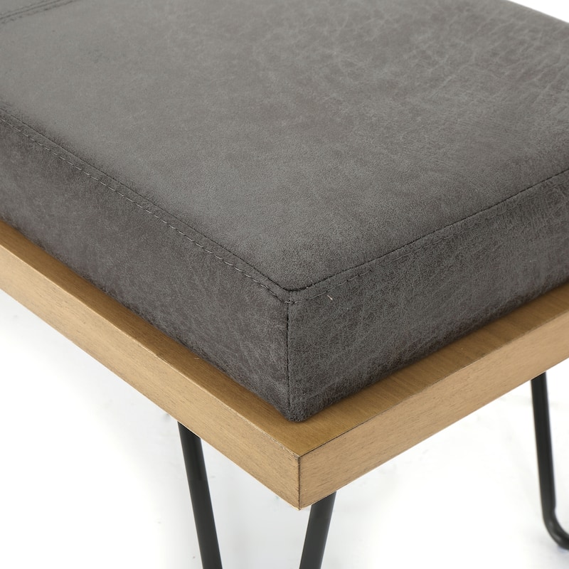 Mid-century Modern Upholstered Bench