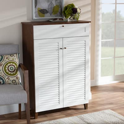 Carson Carrington Kaettilstorp Modern and Contemporary 5-shelf Shoe Cabinet