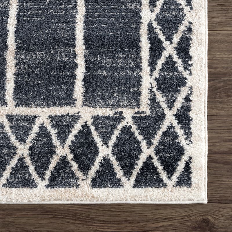 Abani Rugs Nuevo NUE110A Tribal Grey Charcoal Area Rug