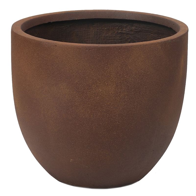 Tapered Round MgO Planter, Indoor and Outdoor