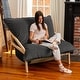 preview thumbnail 17 of 58, Pillow Saxx Dream Lounger with Wood Frame - 3-in-1 Bean Bag