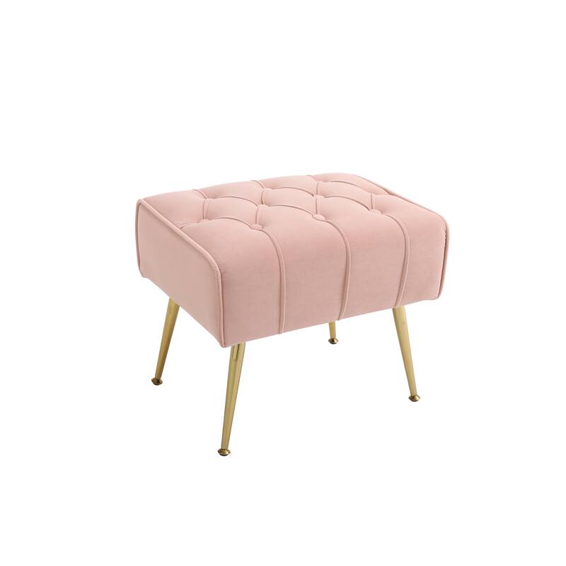 31.5" Velvet Button Tufted Arm Chair