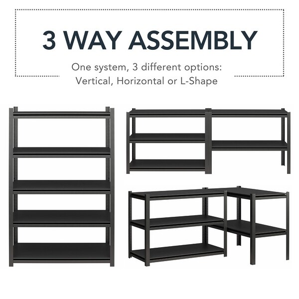 SystemBuild Evolution Quasar 5-Shelf Toolless Steel Garage Storage
