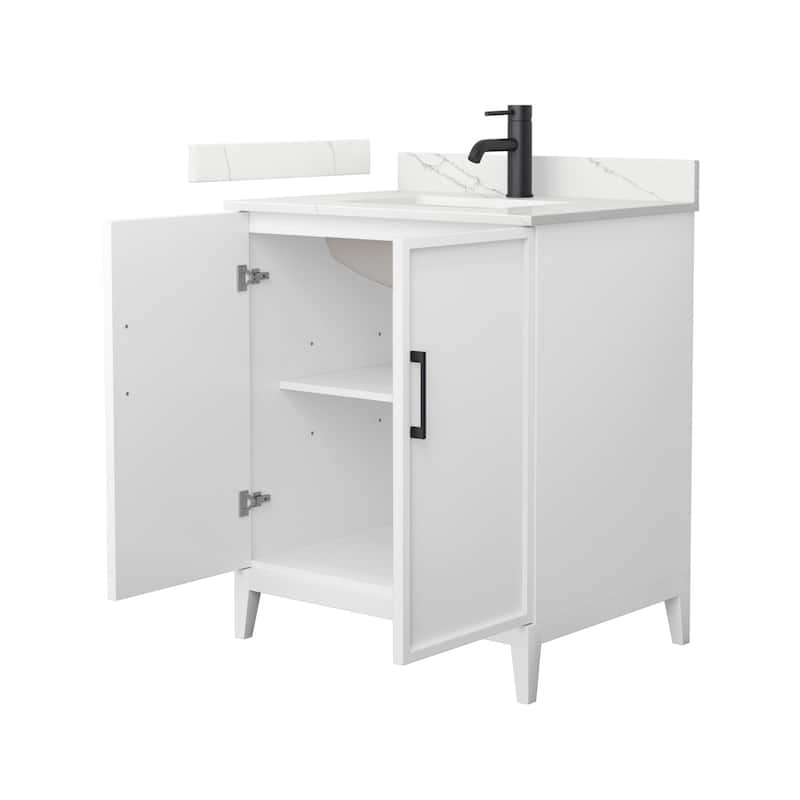 Elan 30-inch Single Vanity, Single Hole Quartz Top